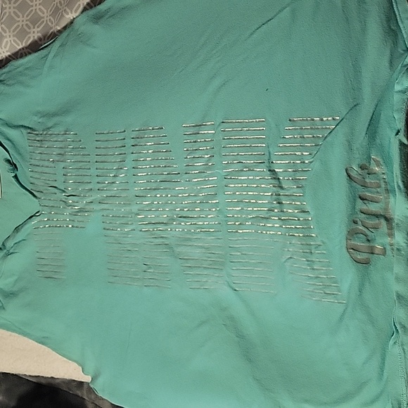 PINK Metallic Tank Top - Picture 2 of 5